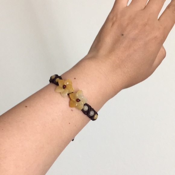 🖤Jade flower bracelet - Picture 2 of 13